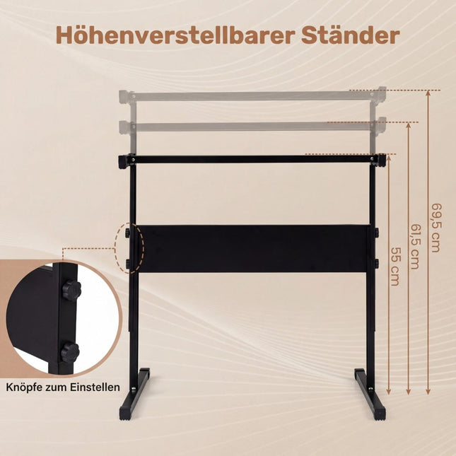 61-Tasten Kinder-Klaviertastatur mit verstellbarem Ständer und Mikrofon