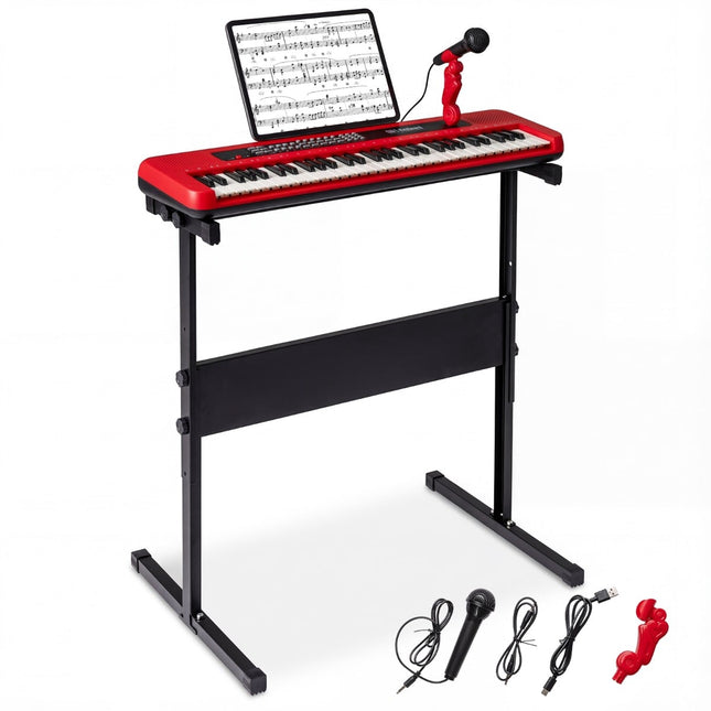 61-Tasten Kinder Keyboard mit verstellbarem Ständer und Mikrofon