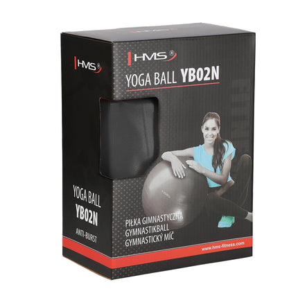 65cm Black Gym Ball – Anti-Burst, Non-Slip