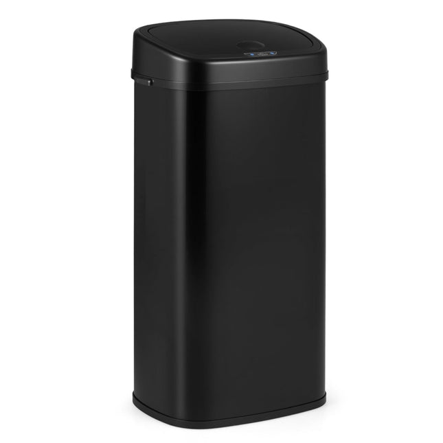 68L Automatischer Sensor-Mülleimer – Doppelzone, Schwarz