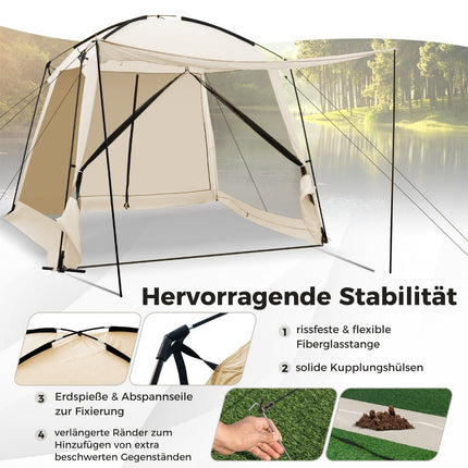 6-8 Person Waterproof Camping Tent with Vestibule