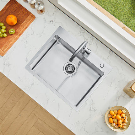 68cm Kitchen Sink Workstation, 304 SS Top-Mount Single Bowl