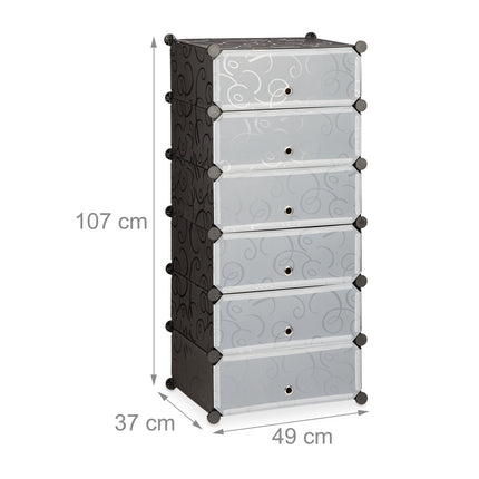 Schuhschrank mit 6 Fächern
