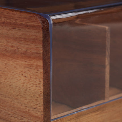 Teebox aus Holz mit 6 Fächern
