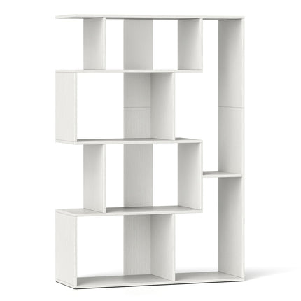 6-Cube White Bookshelf with Anti-Tip Safety Features
