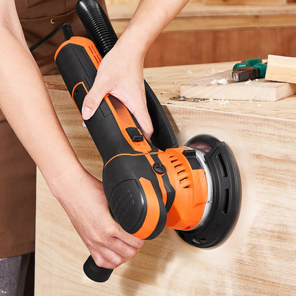 6-Inch Random Orbital Sander, 850W Variable Speed, 10 Sandpapers