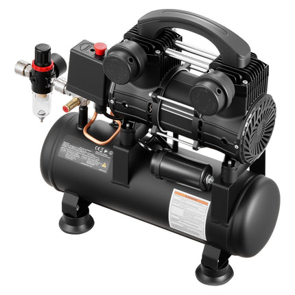 6L Oil-Free Air Compressor, 0.75kW, 8 Bar Portable