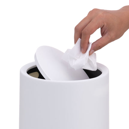 6L Kunststoff-Badezimmereimer mit Schwingdeckel