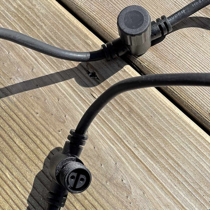 6-fach Verteilerkabel, 1 m Gummi, Kappen inklusive