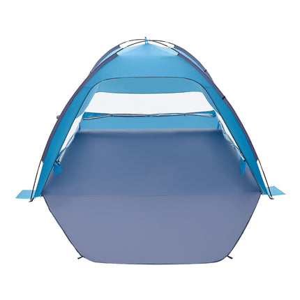 6-Person Beach Tent, UPF 50+ Sun Shelter with Carry Bag