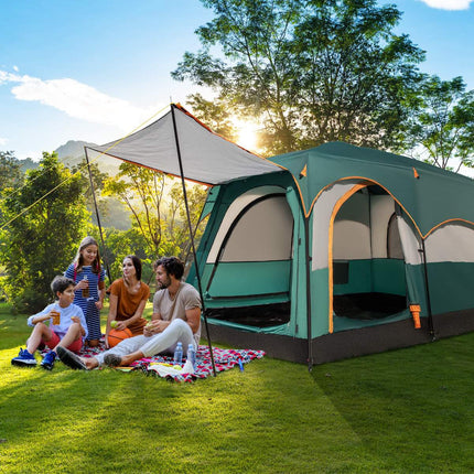 6-Person Camping Tent with Divider, Rainfly and Carry Bag