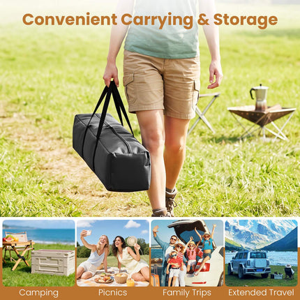 6-Person Instant Cabin Tent with Rainfly – Orange/Gray