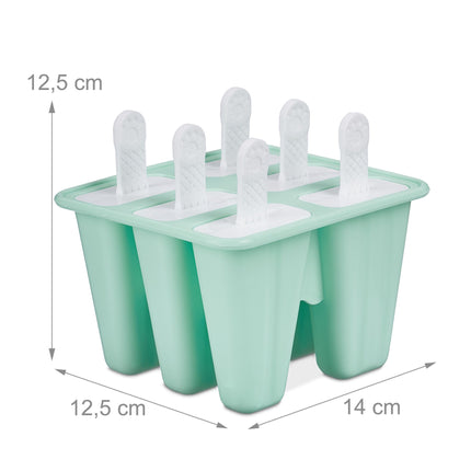 6 Eisformen aus Silikon