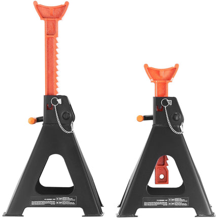 6-Ton Jack Stands, Double Locking, Adjustable, 1 Pair