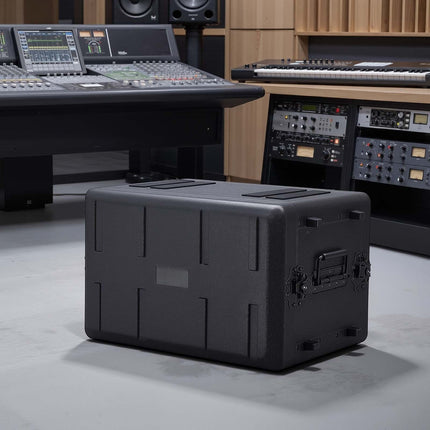 6U Rackmount Flight Case – 260 mm Depth, Mic Storage