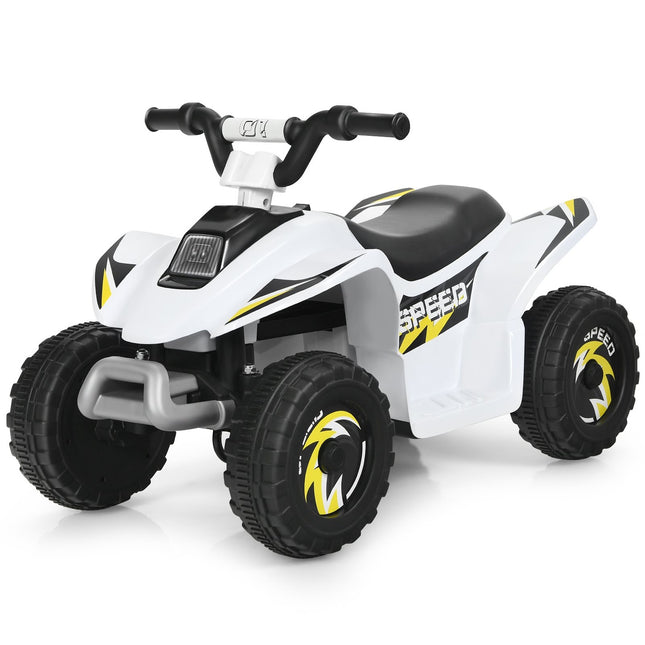 Quad mit 6 V Batteriebetrieb, Mini-Quad für Kleinkinder, 73 x 40 x 44,5 cm, Weiß