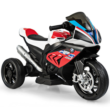 6V Kinder-Elektromotorrad mit Musik, Scheinwerfer, 3 Rädern, Rot