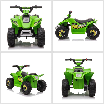 6V Kids Electric Quad Bike, Green – Ages 1.5-3, Up to 20kg