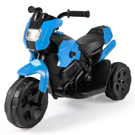 6V Kinder-Elektromotorrad, 3 Räder, LED-Lichter