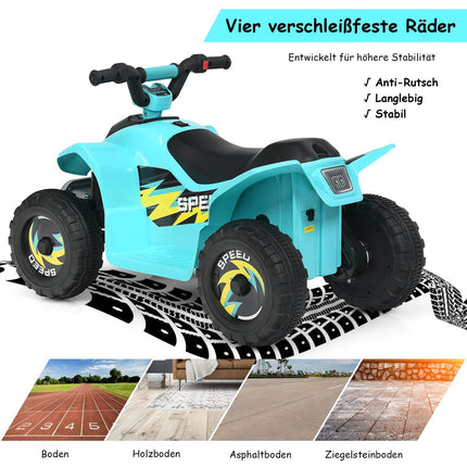6V Kindermotorrad Kinderquad Elektro Kinderquad 73 x 40 x 44,5 cm Blau