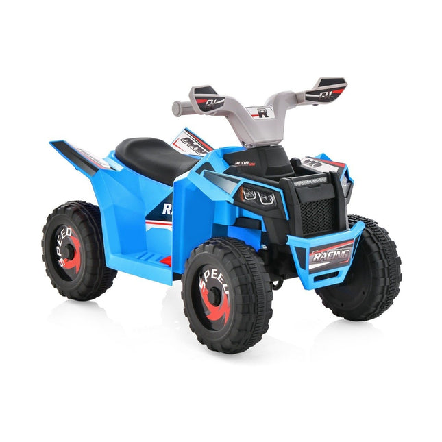 6V Kinderquad Elektro mit Vorwärts-/Rückwärtsschalter Kinderquad Mini Elektroquad Blau