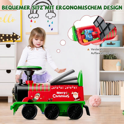 6V elektrische Kindereisenbahn mit 16 Schienenstücken für Kinder ab 3 Jahren. Grün