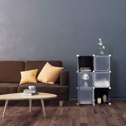 6-door shelving system