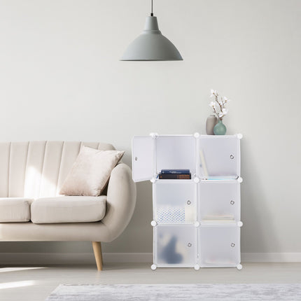 6-door shelving system