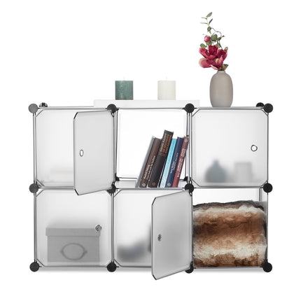 6-door shelving system