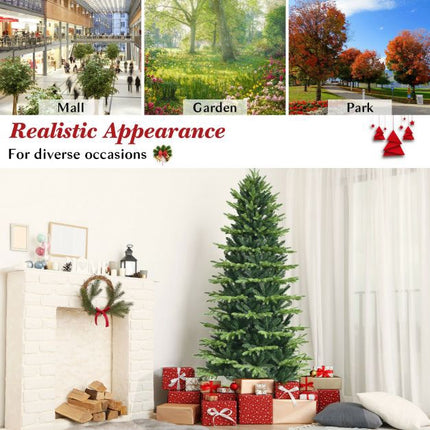 1,80 m großer künstlicher Weihnachtsbaum, Klappmechanismus, Metallständer