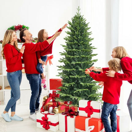 1,80 m großer künstlicher Weihnachtsbaum, Klappmechanismus, Metallständer