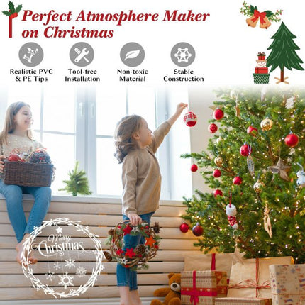 1,80 m großer künstlicher Weihnachtsbaum, Klappmechanismus, Metallständer