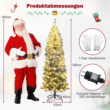 6ft Artificial Christmas Tree with 260 LED Lights