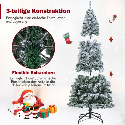 6ft Artificial Christmas Tree with 260 LED Lights