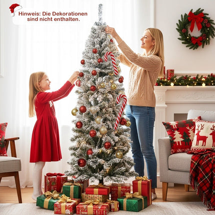 6ft Artificial Christmas Tree with 260 LED Lights