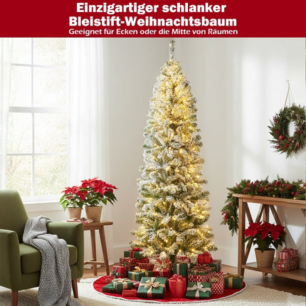 6ft Artificial Christmas Tree with 260 LED Lights