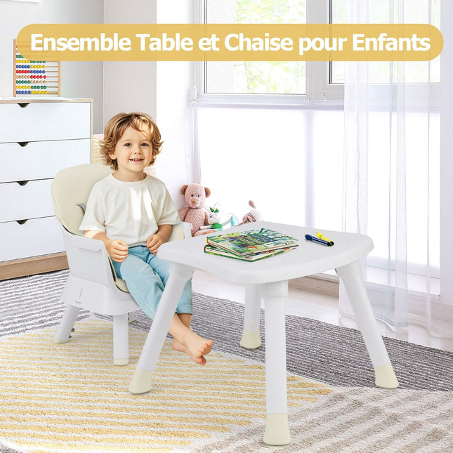 6-in-1 Babyhochstuhl – Tischchen, 5-Punkt-Gurt