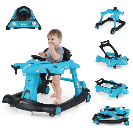 6-in-1 Babywalker, Höhenverstellbar, Blau