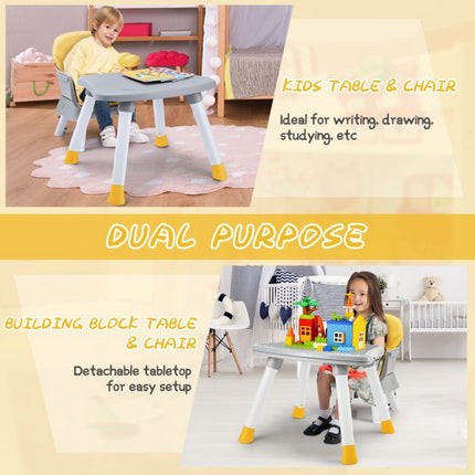 6-in-1-Wandelbarer Baby-Hochstuhl, 5-Punkt-Gurt, Tablett