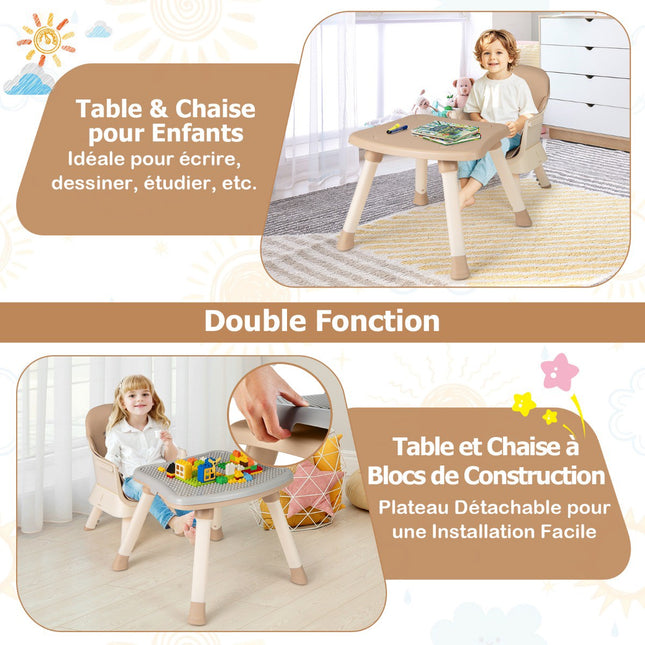 6-in-1-Wandelbarer Babyhochstuhl, Tablett, 5-Punkt-Gurt, Braun