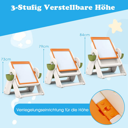 6-in-1 Kids Activity Table & Easel Set with Storage