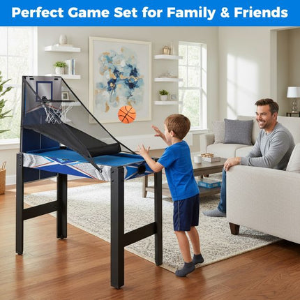 Multifunkční herní stůl 6 v 1: air hockey, kulečník a další