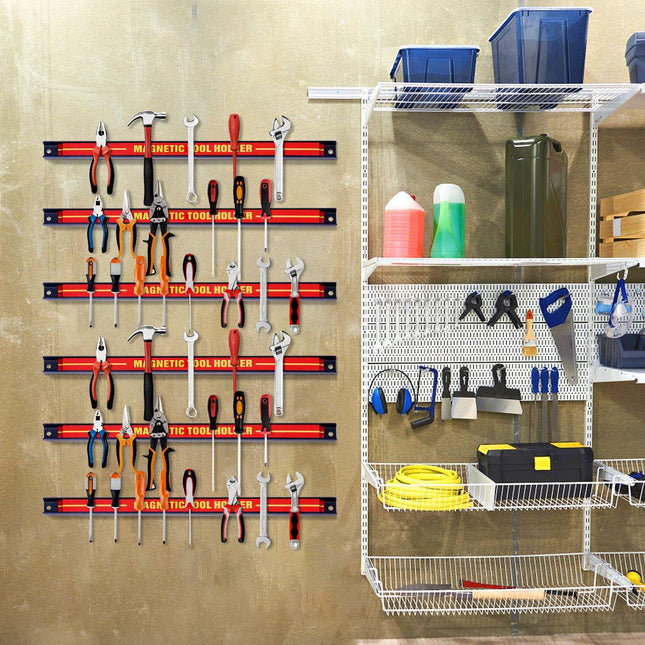6 x Magnet Werkzeughalter Wand Magnetleisten Set Magnetleiste 46 cm