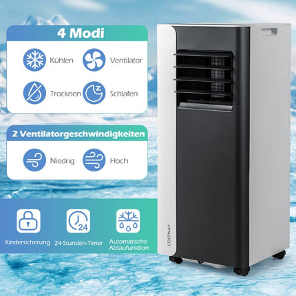 7000 BTU mobile Klimaanlage, 3-in-1, 28 m² Abdeckung
