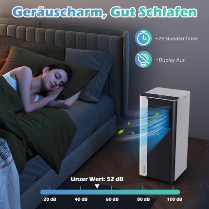 7000 BTU mobile Klimaanlage, 3-in-1, 28 m² Abdeckung