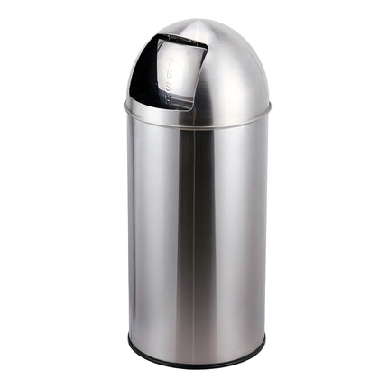 70L Edelstahl-Mülleimer mit Drückdeckel und Inneneimer
