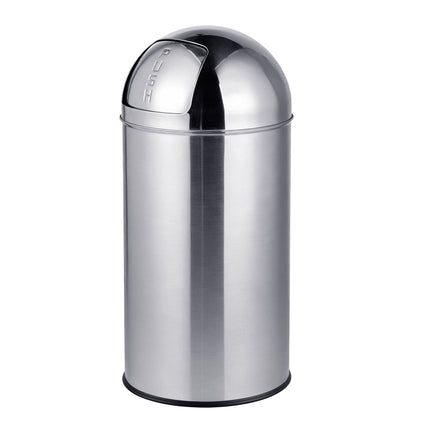 70L Stainless Steel Push-Lid Bin with Inner Bucket