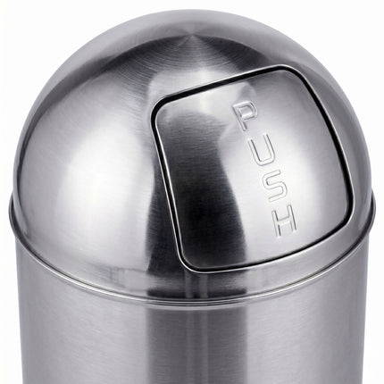 70L Edelstahl-Mülleimer mit Drückdeckel und Inneneimer