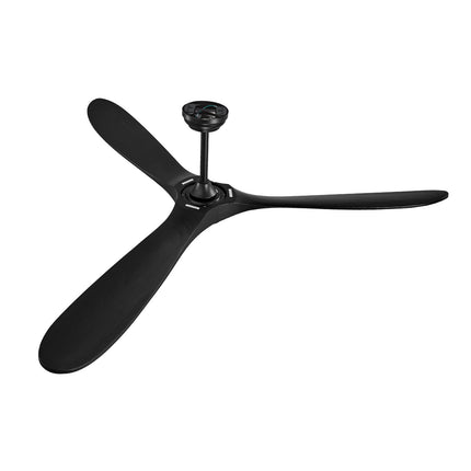 72 Inch Ceiling Fan No Light, Remote, 3 Wood Blades