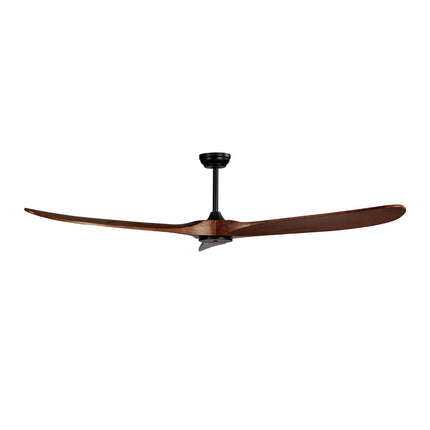 72-Inch Ceiling Fan Without Light, DC Remote, 3 Wood Blades